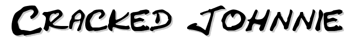 Cracked Johnnie font